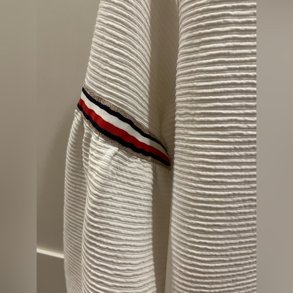 Tommy Hilfiger girls white ribbed dresss with ballon sleeves, size 12 - Picture 6 of 12